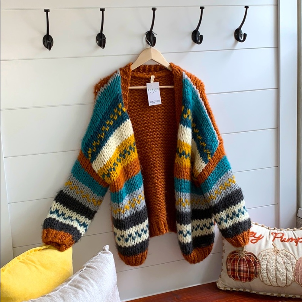 Ashley Jayne kindred tribal chunky cardigan